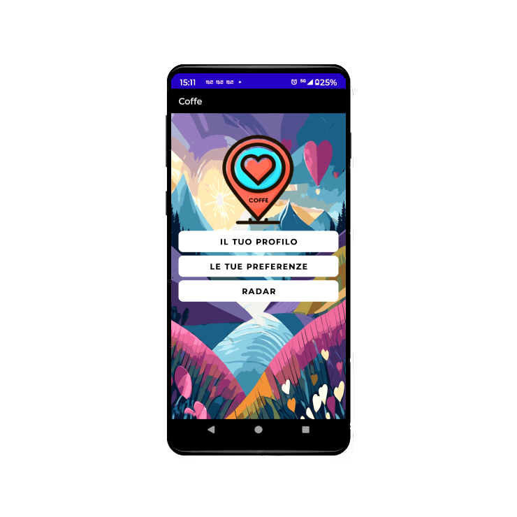 Schermata app COFFE